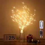 Guijiyi 3er Set Lichterbaum 144 LEDs Lichterzweige 8 Modi DIY Baum Licht Zweigstelle Birke...
