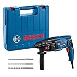 Bosch Professional Bohrhammer GBH 2-21 (mit SDS plus, inkl. 3x Drill Bit SDS plus, (6/8/10 mm),...