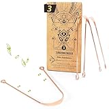 Nature Nerds - Zungenreiniger aus Kupfer (3 Stück) - Jihwa Prakshalana – Ein ayurvedisches Ritual...