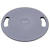 GORILLA SPORTS® Balance Board - mit Griffen, rutschfestem gummiertem Standfuß, Ø 40cm, Kunststoff...