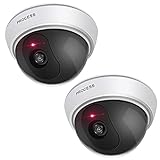 ERWEY Kamera Attrappe mit Objektiv Videoüberwachung Warensicherung Überwachungskamera Fake Camera...