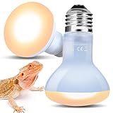 SUKEOPET 2 Pack 75W Neodym Reptilien Wärmelampe, Tageslicht Wärmelampe Terrarium UVA Wärmelampe...