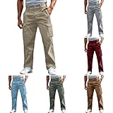 Generisch Cargohose Herren Leichte Outdoor Wanderhose Arbeitshosen Männer Baggy Freizeit...