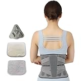 OJHFJMGH Lendenwirbelstützgurt, Einstellbare Turmalin Selbsterhitzende Magnetfeldtherapie Taille...