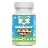 Guarana Kapseln - 100 mg Koffein hochdosiert - 450 mg Guarana - Produktion in Deutschland - vegan &...