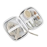 Jané Hygiene-Set mit Kulturtasche, Kamm, Bürste mit Naturborsten, Schere, Nagelclipper, Feilen,...