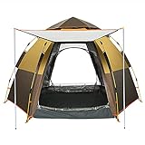 Faltzelt 3-4 Personen Leichtes Zelt, automatisches Camping-Pop-upzelt, for Strandcamping Wandergeln,...