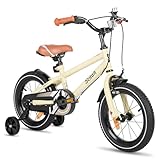 STITCH Kinderfahrrad für 3-5 Jahre Mädchen & Jungen, 14 Zoll Kinderfahrrad mit Stabilisatoren &...