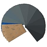 Schleifpapier Set, Nass und Trocken Sandpapier 23 x 9 cm, Körnung 400 600 800 1000 1200 1500 2000...