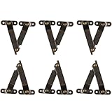 Deckelscharnier, 6 Stück, sanft schließende Scharniere für Spielzeugkiste, verstellbare Halterung...