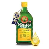 Möller's Omega 3 Lebertran Öl | Nordic Omega 3 Nahrungsergänzung mit EPA, DHA, Vitamin A, D, E |...