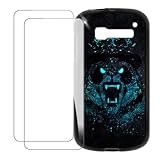 UOGNADGD Kompatibel mit Alcatel One Touch POP C5 Bunte Personalisierte Hülle mit 2...