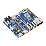 Jiqoe Für RPi Compute Module Netzwerkplatine CM4 Two Base Two Ethernet Erweiterungsplatine mit...