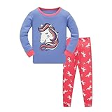 Kinder Schlafanzug, Schlafanzug Jungen 122 Lang Schlafanzug Kinder Thermo Pyjama Baggy...