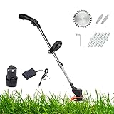 Akku-Rasenmäher Elektrisch 30 cm Schnittbreite Heckwalze Manuelle Höhenverstellung Klappbare...