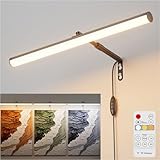 irotine Schwarz Bilderleuchte mit Fernbedienung Plug in,4W Dimmbare Bilderlampe Plugin mit...
