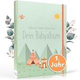 TWIVEE - Mein erstes Jahr Babyalbum - Mädchen und Jungen - Mit Pädagogen entwickelt -...