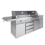 Mayer Barbecue ZUNDA Holzkohle- & Gasgrill MGH-432 Extreme Kombigrill Grillstation, 2 in 1 System,...