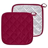 Topflappen aus BaumwolleTopflappen Set für Kochtöpfe Backofen Küche, Hitzebeständig, Waschbar,...