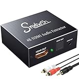 Snxiwth HDMI Audio Extractor 4K@30Hz Konverter HDMI zu HDMI + Optisches SPDIF mit 3,5-mm-Stereo-HDMI...