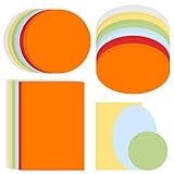 360 Stück Moderationskarten Set in 6 Farben | Runde, ovale & rechteckige Karten |...