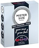 MISTER SIZE Kondome gefühlsecht hauchzart (60-64-69 mm) 3er Probierset/extra dünn, extra fein,...