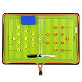 Fußball Taktiktafel Tragbar Trainer Taktikmappe Coachen Trainer-Mappe Fussball Coach-Board mit...