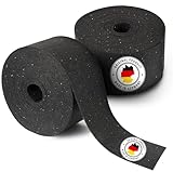 KARAT Terrassenpads auf Rolle - 10 Meter / 80mm x 5mm - Bautenschutzmatte Gummigranulat -...