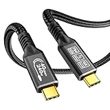 CAKOBLE 16K usb c kabel 1m-thunderbolt 4 kabel 40Gbps Schnelltransfer, 16K/8K/4K HDR, USB C...