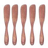 Respicefinem 5-teiliges Buttermesser-Set aus Holz, Käseverteiler, Marmeladenmesser,...