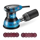 DongCheng Exzenterschleifer 300W, 125mm Schleifmaschine, 6 Geschwindigkeiten, 4,000-12,000 U/min mit...