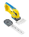 GLORIA FineCut 18V compact | Akku Gras- & Strauchschere | 14 cm XL-Grasmesser & 20 cm Strauchmesser...
