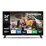 Thomson 24 Zoll (60 cm) LED HD 12V Camping Smart Android TV, Google Assistant, Wi-Fi, Dolby Digital,...