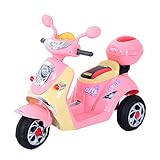 HOMCOM Elektro Kindermotorrad Elektromotorrad Kinderelektroauto Kinderfahrzeug Dreirad, 6V,...