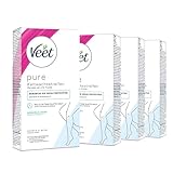 Veet PURE Kaltwachsstreifen mit Easy-Gelwax Technologie - Geeignet für sensible Haut - Anwendung...