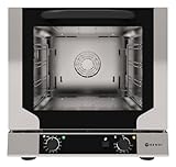 HENDI Heißluftofen mit Beschwadung, Compact, mit 4x Backbleche, mit 1 Lüfter, Temperaturbereich:...