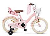 SJOEF Dolly Kinderfahrrad 16 Zoll | Kinder Fahrrad für Mädchen/Jugend | Ab 2-7 Jahren | 12-18 Zoll...