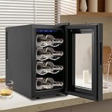 Kozivmo Weinkühlschrank - Temperature control- Weinkühlschrank unterstützt 8 Flaschen-...