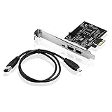 S SIENOC Desktop PCI-E Expresskarte Express Card FireWire PCI Express Schnittstellenkarte 1394a...