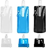 Sunshine smile Faltbare Trinkflasche,3 Stück 500ML Trinkflasche Faltbar,Wiederverwendbare Faltbare...