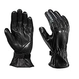 FAST WAY City Uni 211 Leder Motorradhandschuhe Sommer, CE Zertifizierte Motorrad Handschuhe Herr &...