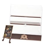 Garneck Miniatur-kuchenschrank- Realistisch Puppenhaus-kuchenschrank Kuchenständerschrank Winzig...