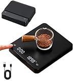 Digitale Küchenwaage, Kaffee Espresso Waage mit Silikon Pad, Tara-Funktion, 0,1g Genau, Max....