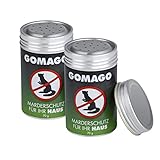 GOMAGO Marderschutz Set für Ihr Haus 2er Set | Zuverlässige und artgerechte Mardervergrämung...