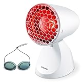 Beurer IL 11 Infrarotlampe mit Schutzgitter, Medizinprodukt mit wohltuender Wärme zur Anwendung bei...
