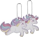 DealKits Einhorn Reflektor Anhänger Schulranzen Leuchtend, 2 PCS Kinder Sicherheits Reflektor...