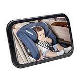 heekin Baby Autospiegel，360°schwenkbarer Auto Baby Rückspiegel, breites Sichtfeld, deutlich...