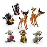 Bambi Mini Figuren Spielzeug Bambi Tortenfigur kuchendeko Tortendeko, Party Kuchen Dekoration...