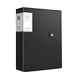 CFY652 Fächermappe A4-Ordner mit transparenten Einlagen, 100 Seiten, mehrschichtiges Datenbuch mit...