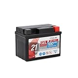 CARTEC Motorradbatterie YTX4L-BS, 4Ah, 120A, Gel Technologie Motorrad-Starter-Batterie,...